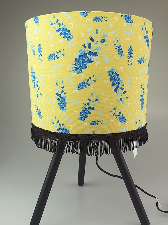 Klusais dzeltenais (abažūrs ar skarām D 30 cm) - Image 2