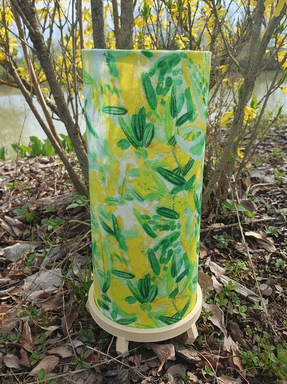 Vasaras valgos (noskaņas lampa, bēša pamatne)