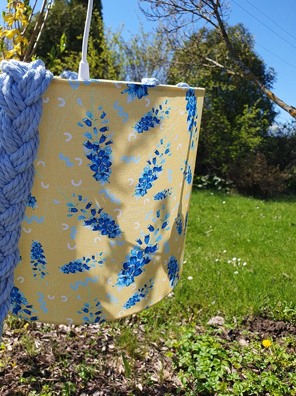 Klusais dzeltenais (abažūrs ar bizēm, D 30 cm) - Image 4